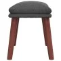 Relaxation armchair with dark gray fabric stool by vidaXL, Armchairs - Ref: Foro24-3097872, Price: 150,52 €, Discount: %