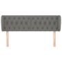 Cabecero de tela gris oscuro 147x23x78/88 cm de vidaXL, Cabeceros y pies de cama - Ref: Foro24-3117479, Precio: 82,69 €, Desc...