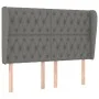 Kopfteil mit dunkelgrauen Stoffohren 147x23x118/128 cm von vidaXL, Kopf- und Fußteile - Ref: Foro24-3118291, Preis: 137,69 €,...