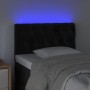 Cabecero con LED de terciopelo negro 80x7x78/88 cm de vidaXL, Cabeceros y pies de cama - Ref: Foro24-3121980, Precio: 51,46 €...