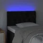 Cabecero con LED de terciopelo negro 80x7x78/88 cm de vidaXL, Cabeceros y pies de cama - Ref: Foro24-3121980, Precio: 56,43 €...