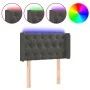Dark gray velvet headboard with LED 83x16x78/88 cm by vidaXL, Headboards and footboards - Ref: Foro24-3123603, Price: 58,26 €...