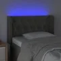 Dark gray velvet headboard with LED 83x16x78/88 cm by vidaXL, Headboards and footboards - Ref: Foro24-3123603, Price: 58,26 €...