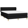 Cama box spring con colchón tela negro 140x200 cm de vidaXL, Camas y somieres - Ref: Foro24-3127047, Precio: 472,43 €, Descue...
