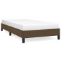 Estructura de cama de tela marrón 100x200 cm de vidaXL, Camas y somieres - Ref: Foro24-346699, Precio: 78,69 €, Descuento: %