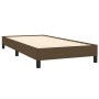 Estructura de cama de tela marrón 100x200 cm de vidaXL, Camas y somieres - Ref: Foro24-346699, Precio: 78,69 €, Descuento: %