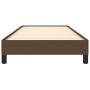 Estructura de cama de tela marrón 100x200 cm de vidaXL, Camas y somieres - Ref: Foro24-346699, Precio: 78,69 €, Descuento: %
