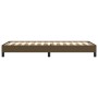 Estructura de cama de tela marrón 100x200 cm de vidaXL, Camas y somieres - Ref: Foro24-346699, Precio: 78,69 €, Descuento: %