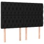 Cama box spring con colchón tela negro 140x190 cm de vidaXL, Camas y somieres - Ref: Foro24-3131667, Precio: 512,39 €, Descue...