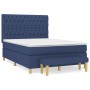 Cama box spring con colchón tela azul 140x190 cm de vidaXL, Camas y somieres - Ref: Foro24-3137395, Precio: 530,20 €, Descuen...