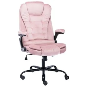 Silla de oficina de terciopelo rosa de vidaXL, Sillas de oficina - Ref: Foro24-20571, Precio: 230,09 €, Descuento: %