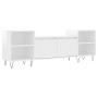 Mueble para TV madera contrachapada blanco brillo 160x35x55 cm de vidaXL, Muebles TV - Ref: Foro24-831342, Precio: 79,28 €, D...