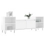 Mueble para TV madera contrachapada blanco brillo 160x35x55 cm de vidaXL, Muebles TV - Ref: Foro24-831342, Precio: 79,28 €, D...