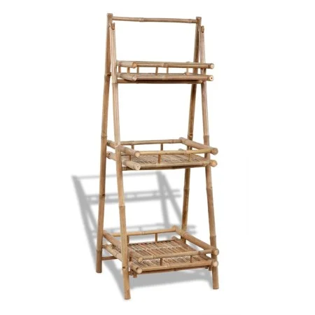 Estantería de bambú plegable con 3 niveles para plantas de vidaXL, Soportes para macetas - Ref: Foro24-41493, Precio: 99,74 €...