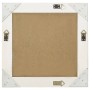 Espejo de pared estilo barroco blanco 50x50 cm en Espejos | Comprar online en Foru.es
