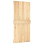 Puerta corredera con herrajes madera maciza de pino 95x210 cm en Puertas | Comprar online en Foru.es