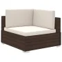 Set muebles de jardín y cojines 12 pzas ratán sintético marrón de vidaXL, Conjuntos de jardín - Ref: Foro24-41262, Precio: 1,...