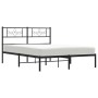 Estructura de cama con cabecero metal negro 160x200 cm de vidaXL, Camas y somieres - Ref: Foro24-355270, Precio: 105,89 €, De...