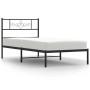Estructura de cama con cabecero metal negro 80x200 cm de vidaXL, Camas y somieres - Ref: Foro24-355258, Precio: 63,85 €, Desc...