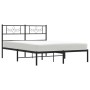 Estructura de cama con cabecero metal negro 120x190 cm de vidaXL, Camas y somieres - Ref: Foro24-355264, Precio: 94,33 €, Des...