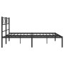 Estructura de cama con cabecero metal negro 120x190 cm de vidaXL, Camas y somieres - Ref: Foro24-372274, Precio: 97,14 €, Des...