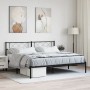 Estructura de cama con cabecero metal negro 180x200 cm de vidaXL, Camas y somieres - Ref: Foro24-372281, Precio: 136,58 €, De...