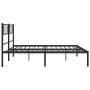 Estructura de cama con cabecero metal negro 180x200 cm de vidaXL, Camas y somieres - Ref: Foro24-372281, Precio: 136,58 €, De...
