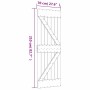 Puerta corredera con herrajes madera maciza de pino 70x210 cm en Puertas | Comprar online en Foru.es