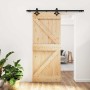 Puerta corredera con herrajes madera maciza de pino 85x210 cm en Puertas | Comprar online en Foru.es
