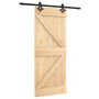 Puerta corredera con herrajes madera maciza de pino 85x210 cm en Puertas | Comprar online en Foru.es