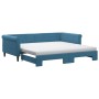 Sofá cama nido con colchón terciopelo azul 100x200 cm de vidaXL, Camas y somieres - Ref: Foro24-3197801, Precio: 429,85 €, De...