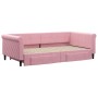 Sofá cama nido con cajones terciopelo rosa 100x200 cm de , Camas y somieres - Ref: Foro24-3197829, Precio: 305,31 €, Descuent...