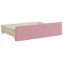 Sofá cama nido con cajones terciopelo rosa 100x200 cm de , Camas y somieres - Ref: Foro24-3197829, Precio: 305,31 €, Descuent...