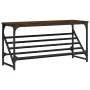 Mueble zapatero madera de ingeniería marrón roble 90x30x45 cm de , Zapateros y organizadores de calzado - Ref: Foro24-833422,...
