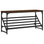 Mueble zapatero madera de ingeniería marrón roble 90x30x45 cm de , Zapateros y organizadores de calzado - Ref: Foro24-833422,...