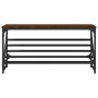 Mueble zapatero madera de ingeniería marrón roble 90x30x45 cm de , Zapateros y organizadores de calzado - Ref: Foro24-833422,...