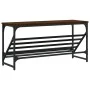 Mueble zapatero madera de ingeniería marrón roble 90x30x45 cm de , Zapateros y organizadores de calzado - Ref: Foro24-833422,...