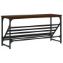Mueble zapatero madera de ingeniería marrón roble 90x30x45 cm de , Zapateros y organizadores de calzado - Ref: Foro24-833422,...
