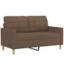 Juego de sofás con cojines 2 piezas tela marrón de , Sofás - Ref: Foro24-3201293, Precio: 412,28 €, Descuento: %