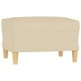 Juego de sofás con cojines 3 piezas tela crema de , Sofás - Ref: Foro24-3201300, Precio: 448,33 €, Descuento: %