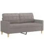 Juego de sofás con cojines 3 piezas tela gris taupe de , Sofás - Ref: Foro24-3201337, Precio: 533,80 €, Descuento: %