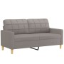 Juego de sofás con cojines 3 piezas tela gris taupe de , Sofás - Ref: Foro24-3201337, Precio: 542,21 €, Descuento: %