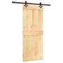 Puerta corredera con herrajes madera maciza de pino 85x210 cm en Puertas | Comprar online en Foru.es