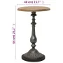 Brown solid fir wood side table 40x64 cm by , Side tables - Ref: Foro24-246125, Price: 104,25 €, Discount: %