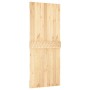 Puerta corredera con herrajes madera maciza de pino 85x210 cm en Puertas | Comprar online en Foru.es