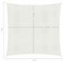 Toldo de vela blanco HDPE 160 g/m² 4x4 m de , Sombrillas - Ref: Foro24-311221, Precio: 40,15 €, Descuento: %