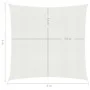 Toldo de vela blanco HDPE 160 g/m² 4x4 m de , Sombrillas - Ref: Foro24-311221, Precio: 39,62 €, Descuento: %