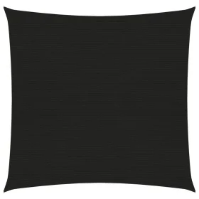 Black HDPE sail awning 160 g/m² 5x5 m by , Umbrellas - Ref: Foro24-311718, Price: 56,68 €, Discount: %