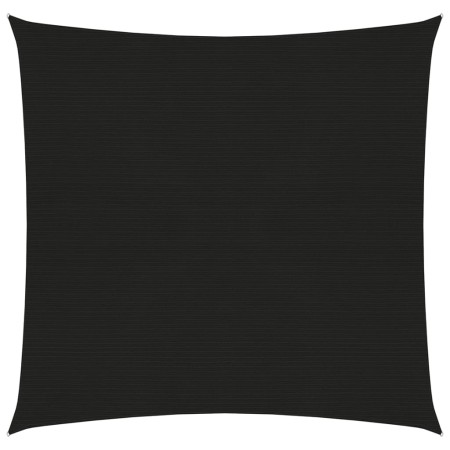 Toldo de vela negro HDPE 160 g/m² 5x5 m de , Sombrillas - Ref: Foro24-311718, Precio: 53,75 €, Descuento: %