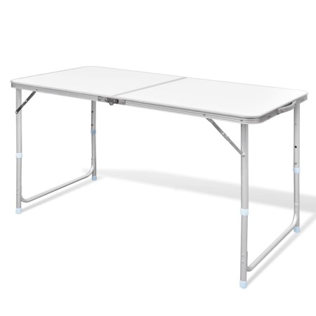 Mesa de camping plegable ajustable 120x60 cm de vidaXL, Mobiliario de camping - Ref: Foro24-41325, Precio: 51,68 €, Descuento: %
